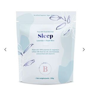 Bathologist Fizzy Bath Soak/Bath Salt: Sleep (Lavender + Fresh Mint)